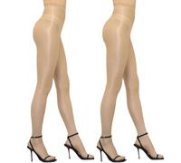 Brillant Collant De DanseBas Collant Brillant Effet De ScèNe 70D Femmes Sheer Sexy Collants Beige+Beige