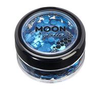 Brillant épais classique par Moon Glitter - 100% de paillettes cosmétique pour le visage, le corps, les ongles, les cheveux et les lèvres - 3g - Bleu