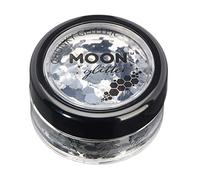 Brillant épais classique par Moon Glitter - 100% de paillettes cosmétique pour le visage, le corps, les ongles, les cheveux et les lèvres - 3g - Argent