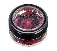 Brillant épais classique par Moon Glitter - 100% de paillettes cosmétique pour le visage, le corps, les ongles, les cheveux et les lèvres - 3g - Rouge