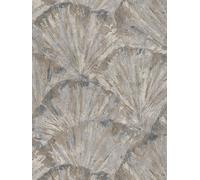 Livingwalls papier peint intissé à motif de feuilles en beige, marron, métallisé - papier peint décoratif 10,05 x 0,53 m Made in Germany - 781981