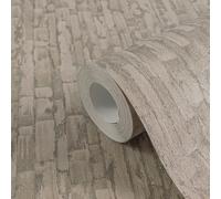 Brillant Papier Avec Webtextur, Léger Structuré - Beige, Gris, Métallique