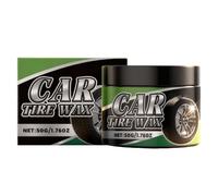 Brillant Pneus Auto - 50g Crème de Nettoyage Auto Noir Brillant | Revêtement pour les Roues à Haute Brillance,Pour Jantes, Garage, Camion, Motocyclette, Camping-Car, Bateau, Bicyclette, Nettoyage Et D