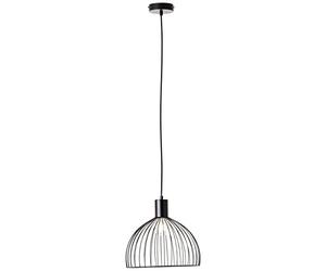 Brillant | Suspension Blacky 30cm noir mat | 1x A60, E27, 40W, adapté aux lampes normales (non incluses)