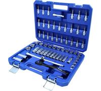 Brillant Tools Coffret de douilles et cliquets 3/8", 61 pcs, Bleu/Noir, One Size