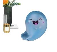 Brille dans le noir - Décoration d'Halloween fantôme mignon | Statue lumineuse en résine avec boîte de rangement | Petite figurine décorative pour l'atmosphère de vacances | Chambre à coucher, salon