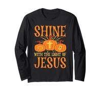 Brillez avec la lumière de Jésus Foi chrétienne Halloween Manche Longue