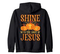 Brillez avec la lumière de Jésus Foi chrétienne Halloween Sweat à Capuche