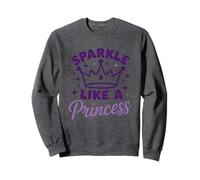 Brillez comme une princesse, la couronne, les étoiles et la magie Sweatshirt