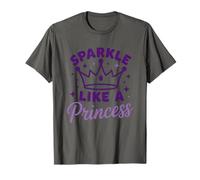 Brillez comme une princesse, la couronne, les étoiles et la magie T-Shirt