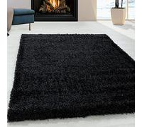 Brilliant 4200 Tapis à poils longs Soft Shaggy Noir 160 x 230 cm