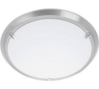 Brilliant 90288/11 Livorno Plafonnier LED E27 60 W titane, blanc