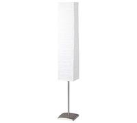 Brilliant Lampadaire 92603/75 H146 cm, métal titane, abat-jour papier plissé