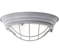 Brilliant 94491/70 Typhoon Plafonnier LED E27 30 W gris béton, blanc