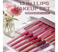 Brilliant À Lèvres,Crayon Lèvres Léger Créant un Finis Brillant | Résistant Aux Transferts Hydratant Imperméable Pour Mariages Soirées Événements Extérieurs Tenue Toute La Journée