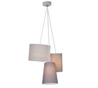 Brilliant AG 93377/22 Suspension 3 lumières, Métal, E27, 60 W, Gris