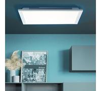 BRILLIANT ALLIE LED Plafonnier apparent Métal Plastique Blanc G96946/05 avec télécommande