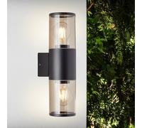 BRILLIANT Applique extérieure Sergioro | luminaire décoratif d'extérieur | anthracite | 2x E27 max. 20 W | IP44