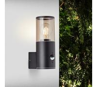 BRILLIANT Applique extérieure Sergioro | luminaire décoratif d'extérieur | anthracite | avec détecteur de mouvement | 1x E27 max. 20 W | IP44