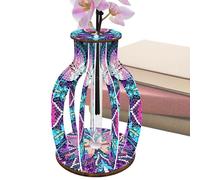 Brilliant Art Painting Vase, Diamond Art Painting Blumenvase, vase à fleurs, centre de table, design élégant, matériau léger. Transparent, pour la maison, les hommes, les femmes