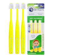 Brilliant Baby Buddy 03573Y Lot de 3 brosses à dents pour bébé de 4 à 24 mois