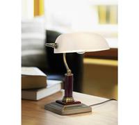 Brilliant Bankir 92679/31 Lampe de table Ampoule halogène E27 60 W laiton
