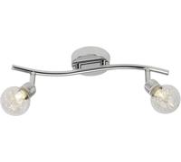 Brilliant Bulb 21213/15 Spot de plafond Ampoule halogène G9 66 W chrome