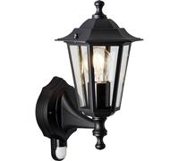 Brilliant Carleen 91019A06 Applique extérieure avec détecteur de mouvement E27 noir