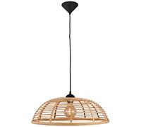 BRILLIANT Crosstown suspension 47cm bois clair/noir luminaires d'intérieur, suspensions | 1x A60, E27, 40W, convient aux lampes normales