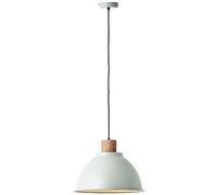 Brilliant Erena Lampe Suspendue 38 cm Vert clair MétalBois 1 x A60, E27, 60 W, convient pour lampe standard (non incluse)