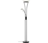 Brilliant Finn Lampadaire à LED éclairage indirect avec lampe de lecture LED 21 W noir