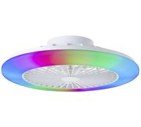 Brilliant G60020/05 Salerno Plafonnier LED avec ventilateur Module LED 40 W blanc