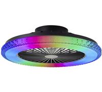 Brilliant G60040/06 Badria Plafonnier LED avec ventilateur Module LED 40 W noir