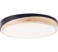Brilliant G80845/76 Baarlo Plafonnier LED LED LED intégrée 24 W noir (mat), bois