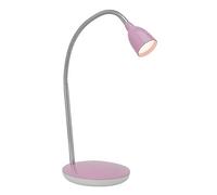 Brilliant G92935/17 Lampe à Poser Métal/Plastique Chrome/Rose 1 x 3 W 16 x 28 x 40 cm