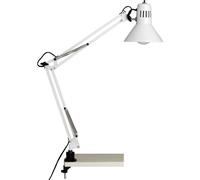 Brilliant Lampe de bureau Hobby Clip blanc – 1x A60 E27 40W, pressostat, ampoule non incl.