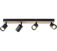 Brilliant Jello Wood G93071/76 Plafonnier à spot LED LED GU10 4.5 W bois, noir