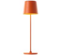 Brilliant Kaami Lampe de table d'extérieur LED 37 cm Orange mat Métal/Bois Orange 2 W LED intégrée
