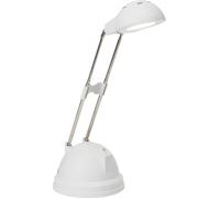 Brilliant Lampe de table Katrina LED intégrée réglable en hauteur pivotante 600 lm blanche