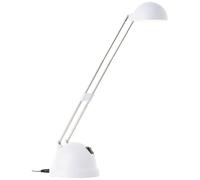 Brilliant Katrina LED Lampe de table réglable en hauteur pivotante blanche Bureau 600 lumens, 7,26 W, LED intégrée, 40 x 11,5 x 44 cm
