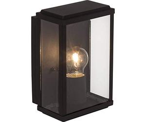 BRILLIANT lamp Gaia applique murale d'extérieur noir | 1x A60, E27, 60W, adapté aux lampes standard (non incluses) | Échelle A ++ à E e protection IP: 44 - étanche aux éclaboussures