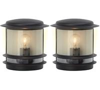 Brilliant lamp Hollywood applique murale d'extérieur noir | 1x A60, E27, 60W, adapté aux lampes standard (non incluses) | Échelle A ++ à E | Classe de protection IP: 44 - étanche aux éclaboussures