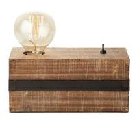 BRILLIANT lamp Lampe de table Woodhill antique / noir 1x A60, E27, 30W, lampes normales gf non spé Noir G