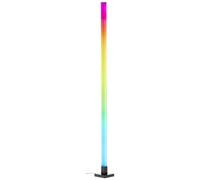 Brilliant Lampadaire LED RGB | 150 cm de hauteur | Lampadaire à intensité variable avec capteur de musique & télécommande & lumière frontale RGB | max. 125 lm | LED intégrée | en aluminium/plastique