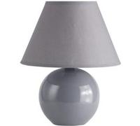 Lampe a poser/chevet Prime hauteur 23 cm Ø20 cm E14 40W gris foncé