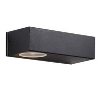 Brilliant lampe Abbot LED applique murale d'extérieur anthracite | 2x LED 5W intégrées, 800lm, 3000K | Classe de protection IP: 44 - étanche aux éclaboussures | Sortie de lumière de haut en bas