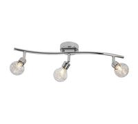 BRILLIANT lampe Ampoule tube spot 3 fl. Chrome | 3x QT14, G9, 28W, adapté aux lampes à culot à broche (non incluses) | Échelle A ++ à E | Têtes pivotantes