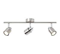 BRILLIANT lampe Andres spot tube 3 lampes nickel/chrome | 3x PAR51, GU10, 10W, adapté aux lampes à réflecteur (non incluses) | Échelle A ++ à E | Têtes pivotantes