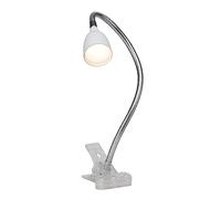 BRILLIANT lampe Anthony LED clip lumière fer/blanc | 1x LED 2,4 W intégrée, (200lm, 3000K) | Échelle A ++ à E | Avec interrupteur à cordon
