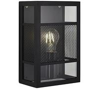 Brilliant lampe, applique murale d'extérieur Getta noire, métal / plastique, 1x A60, E27, 40W, lampes normales (non incluses), A ++